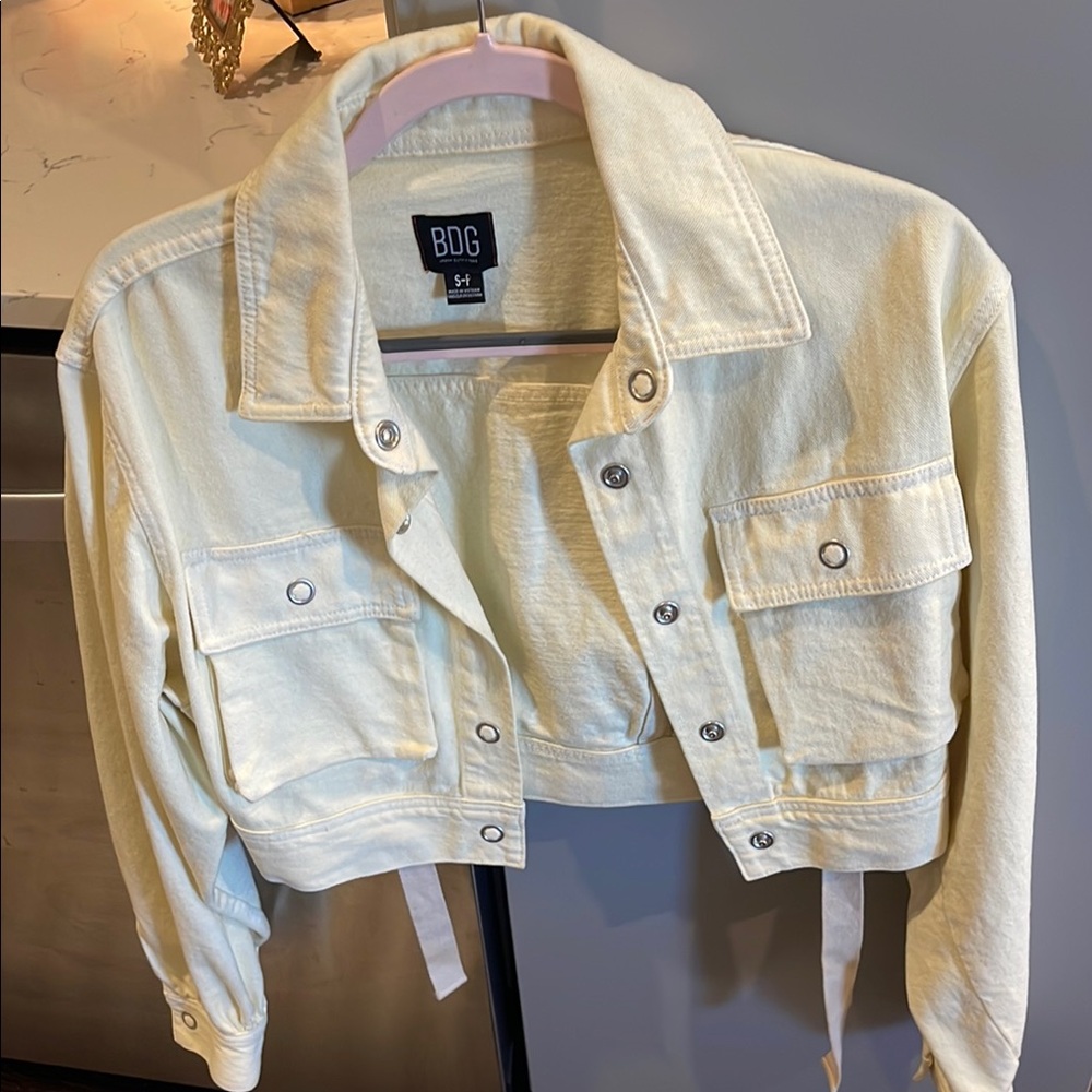 Urban Outfitters Cropped Jean Jacket